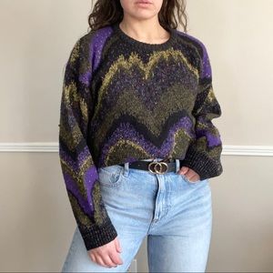 Vintage Grandpa Pattern Sweater